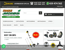 Tablet Screenshot of maquijardineria.com